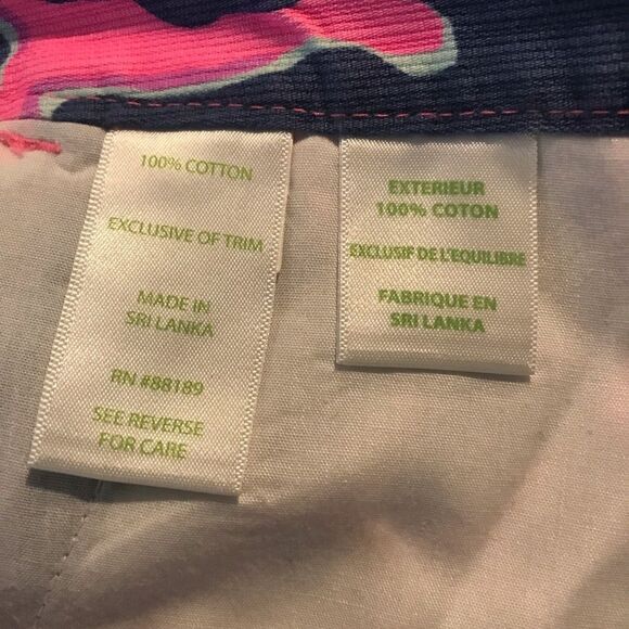 Lilly Pulitzer Adie Shorts Women's Size 00 Amethyst Flamingo Beach Bathers Color - Picture 4 of 7